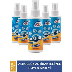 Hijyen Spreyi 5x100ml Klozet Kapağı Temizleyici Dezenfektan Sprey Seyahat