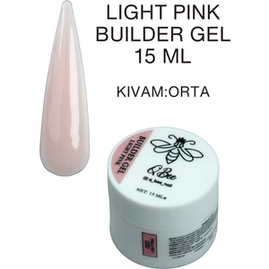 Qbee Professıonal 15ML Protez Tırnak Jeli Builder Gel Light Pink