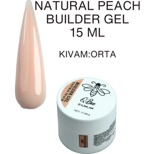 Qbee Professıonal  15ML Protez Tırnak Jeli Builder Gel Natural Peach