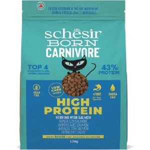 Born Carnivore Somonlu ve Ringa Balıklı Tahılsız Kedi Kuru Maması 1.25 Kg.