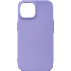 Case 4u Apple iPhone 15 Kılıf Mat Renkli Yumuşak Kalın Sağlam Silikon Kılıf Biye Lila