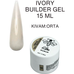Qbee Professıonal 15ML Protez Tırnak Jeli Builder Gel Ivory