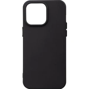 Case 4u Apple iPhone 15 Pro Max Kılıf Mat Renkli Yumuşak Kalın Sağlam Silikon Kılıf Biye Siyah