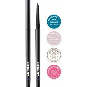 Suya ve Tere Dayanıklı Ince Uçlu Gece Mavisi Göz Kalemi Ultra Slim Eyeliner (#08 Night Blue)