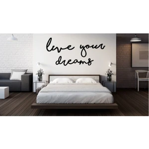 Live Your Dreams Ahşap Duvar Yazısı, Dekoratif Duvar Süsü