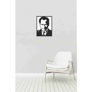 Atatürk Portre 50X65 cm Ahşap Lazer Kesim