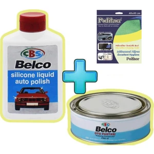 Çbs 250 gr Oto Cila + 500 gr Pasta + 2 Adet Mikrofiber Bez Set
