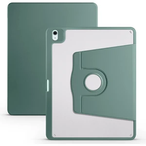 noktaks - Apple iPad Pro 12.9 2022 M2 - Tablet Kılıfı Kalem Bölmeli Dönebilen Termik Standlı Kılıf - Koyu Yeşil - T32863