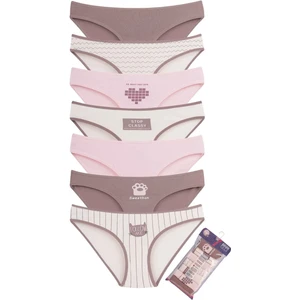 Kadın Pamuklu Bikini Külot 7'li Paket