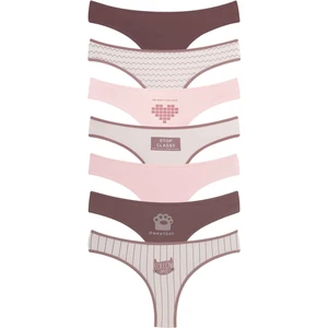 Kadın Pamuklu Brazilian Külot 7'li Paket