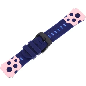 20MM Akıllı Çocuk Saatleri ile Uyumlu Çift Renk Şık Silikon Kordon Kayış - FC891