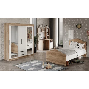 Ildır Çocuk Odası Takımı Tamamı Mdf Flora Beyaz Aynalı