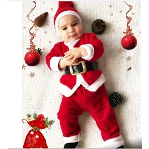 Yılbaşı Noel Baba & Noel Anne Çocuk Kardeş Kombin Kostüm