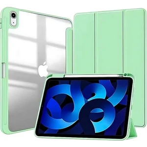 Apple ipad Air 4.5.nesil 10.9 Inç Kılıf Yatay Standlı Uyku Modlu Soft Renkli Kılıf-Kalem Şarja Uygun