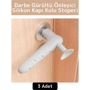 Premium Yüksek Kaliteli Darbe Hasar Gürültü Önleyici Anti Çarpışma Silikon Kapı Kolu Stoperi 3 Adet
