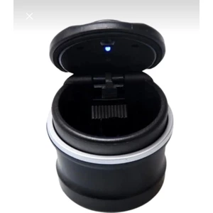 Oto Eev Ofis Için Küllük LED Li ve Işikli Kapaklı Kokusuz Bardaklı Aparatı Küllük