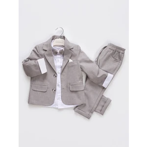 Erkek Çocuk 4'lü Takım 2-5 Yaş Gri