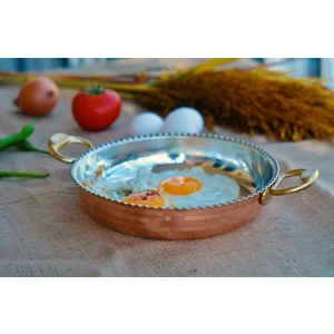 Bakır Concept Bakır Tava Fırfırlı Model 24CM