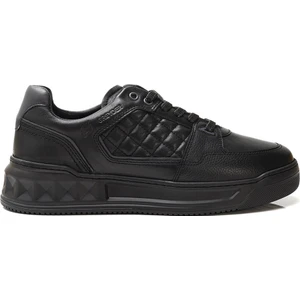 Erkek Siyah Hakiki Deri Sneaker Ayakkabı 3K1SA17002