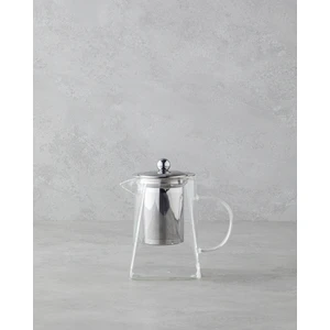 English Home Artois Borosilikat Süzgeçli Demlik 800 ml Şeffaf