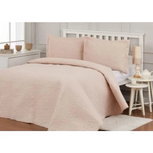 Nakışlı Yatak Örtüsü Bej