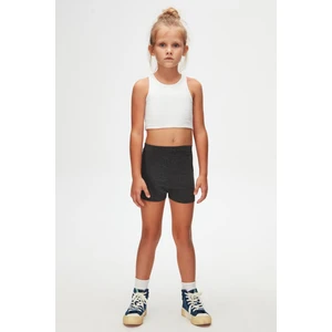 Antrasit Basic Kız Çocuk Dans Şort