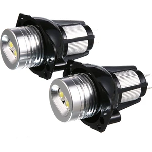 E90 E91 Için 2x LED Ang Eye Halo Ring Marker Ampul 20W (Yurt Dışından)