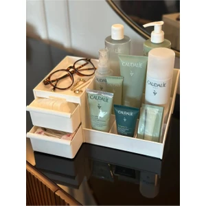 Rose Çekmeceli Makyaj Organizer Katlı Kozmetik Parfüm Krem Serum Oje Gözlük Düzenleyici watson