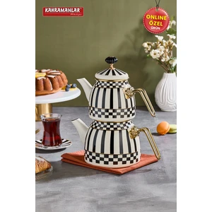 Prime Cream Emaye Çaydanlık