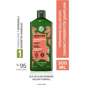 Yves Rocher Yıpranmış Saçlar İçin (Reparation) Onarıcı Prebiyotik Şampuan -  Tuzsuz & Vegan-300 ml