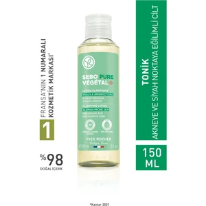 Yves Rocher Bitkisel Salisilik Asit & Sitrik Asit Yüz Tonik-Sebo Pure Vegetal Bitkisel Arındırıcı Bakım-150ml