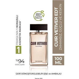 Yves Rocher Etkileyici Zarif Cuir Vetiver Erkek Etkileyici bir koku Edt - 100 Ml NATURAL B