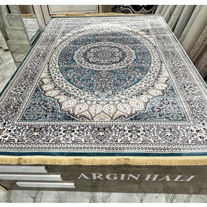 Etnik Desen Halı Mavi Renk ARGIN HALI