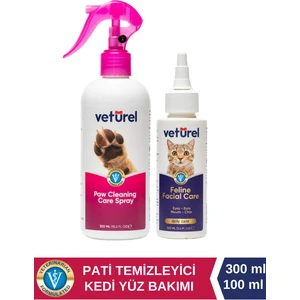 Kedi Aknesi Pati Bakımı Kedi Tüy  Kedi Pati Temizleme Pati Temizleyici 300ML Kedi Yüz Bakımı