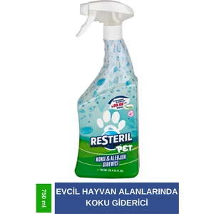 Hijyen Spreyi Pet 750ml Parfümsüz Kedi Koku Giderici Kumu Tuvaleti Mama Kabı