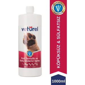 Pati Temizlik ve Koku  Sprey 1000ml Kedi Tüy Köpek Pati Temizleme Köpüksüz Pati Bakım