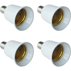 4x E14 - E27 Uzatma Tabanı LED Cfl Ampul Lamba Adaptörü Dönüştürücü Vida Soketi (Yurt Dışından)