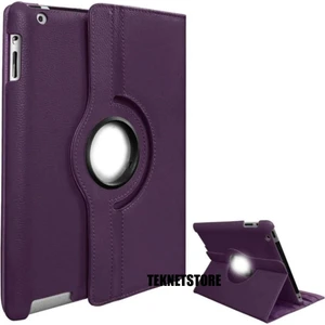 TEKNETSTORE Apple Uyumlu Ipad 9. Nesil 2021 10.2 Inç Tablet Standlı 360° Dönebilen Deri Kılıf Leather Case Tam