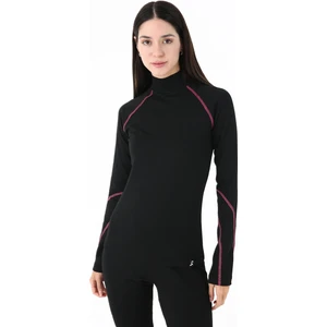 Thermo-Fit Kadın Yarım Boğazlı Termal Üst Kayak İçlik Siyah