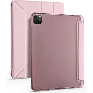 TEKNETSTORE Ipad Pro 12.9 Inç 5. ve 6. Nesil 2021 / 2022 M2 Çip Uyumlu Kalem Bölmeli Standlı Silikon Kılıf