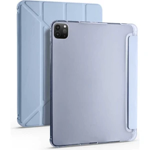 TEKNETSTORE Ipad Pro 12.9 Inç 5. ve 6. Nesil 2021 / 2022 M2 Çip Uyumlu Kalem Bölmeli Standlı Silikon Kılıf