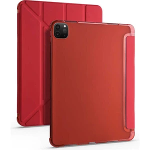 TEKNETSTORE Ipad Pro 12.9 Inç 5. ve 6. Nesil 2021 / 2022 M2 Çip Uyumlu Kalem Bölmeli Standlı Silikon Kılıf