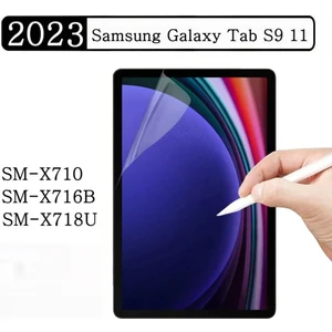 Samsung Galaxy Tab S9 11 Inç Nano Kırılmaz Ekran Koruyucu Şeffaf Cam Tam Uyumlu SM-X710