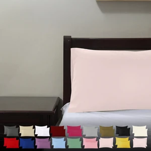 Teksnil Home | Düz Pamuklu 2’li Somon Yastık Kılıfı | 50  x  70  cm  Kapaklı |
