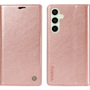 Samsung Galaxy S24 Fe Litchi Doku Deri Cüzdan Kapaklı Telefon Kapağı (Yurt Dışından)