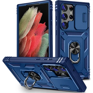 Cool-M Case Samsung Galaxy S24 Ultra Halka Tutucu Çubuğu ile Telefon Kılıfı (Yurt Dışından)