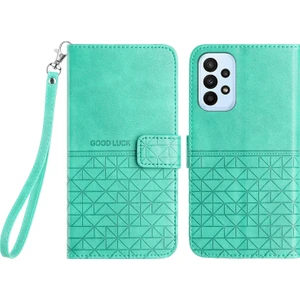Samsung Galaxy A23 Telefon Cüzdan Kılıf Mikrofiber Deri Stand Kapağı (Yurt Dışından)