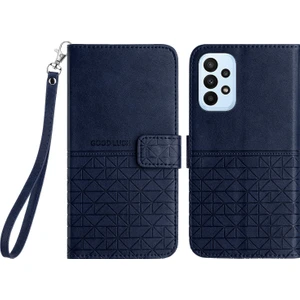 Samsung Galaxy A23 Telefon Cüzdan Kılıf Mikrofiber Deri Stand Kapağı (Yurt Dışından)