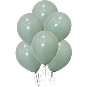 Küf Yeşili 10 Adet Mat Balon Büyük Boy 30  cm