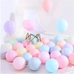 Tatlı Günler Makaron Karışık 20 Adet Mat Balon Büyük Boy 30  cm